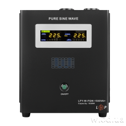 ИБП LogicPower с правильной синусоидой 24V LPY-W-PSW-1500VA+(1050Вт)10A/15A