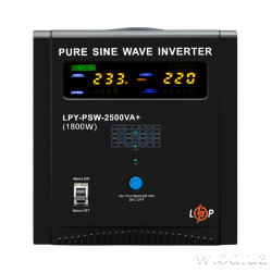 ИБП 220В с правильной синусоидой LogicPower LPY-PSW-2500VA+ (1800 Вт) 10A / 20A под АКБ 24V