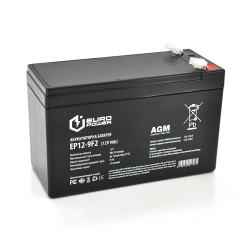 Аккумуляторная батарея EUROPOWER AGM EP12-9F2 12V 9Ah (12 В 9 А·ч) AGM