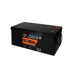 Аккумулятор LogicPower LP LiFePO4 12V (12,8V) - 200 Ah (2560Wh) (Smart BMS 100А) с BT пластик для ИБП