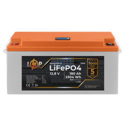Аккумулятор LogicPower LP LiFePO4 LCD 12V (12,8V) - 180 Ah (2304Wh) (BMS 80A/40А) пластик