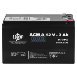 Аккумулятор LogicPower для сигнализации AGM А 12V - 7 Ah