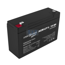 Аккумулятор LogicPower AGM LP 6V - 14 Ah Silver