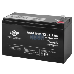 Аккумулятор LogicPower AGM LPM 12V - 7.5 Ah