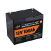 Аккумулятор LogicPower LP LiFePO4 12V (12,8V) - 100 Ah (1280Wh) (Smart BMS 100А) с BT пластик для ИБП