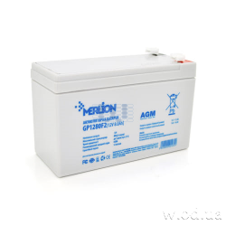 Аккумуляторная батарея MERLION GP1280F2 12V 8Ah (12 В 8 А·ч) White AGM