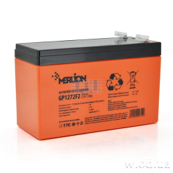 Аккумуляторная батарея MERLION GP1272F2 PREMIUM 12V 7.2Ah (12 В 7.2 А·ч) Orange AGM