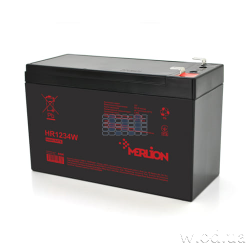 Аккумуляторная батарея MERLION HR1234W 12V 9.5Ah (12 В 9.5 А·ч) Black HR AGM