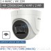 Відеокамера Turbo HD Turret ширококутна купольна 5 Мп Hikvision DS-2CE56H0T-ITPF Wide-Angle 2.4 мм