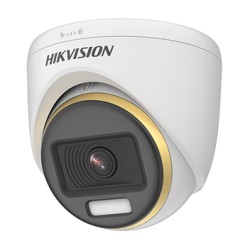 Видеокамера купольная 2 Мп Hybrid Light (ИК + LED) ColorVu Hikvision DS-2CE70DF3T-LMFS c микрофоном (2.8 мм)