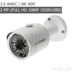 Видеокамера AHD уличная Tecsar AHDW-40F2M (Full HD 1080P)