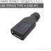 Переходник питания гнездо (мама female) 5.5 х 2.1 на USB Female type A (USB AF) мама