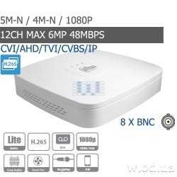 Smart 1U Penta-brid 1080P видеорегистратор Dahua DH-XVR5108C-X 8 канальный