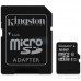 Карта памяти Kingston MicroSDHC/MicroSDXC 16GB Class 10 UHS-I + SD адаптер (SDC10G2/16GB)