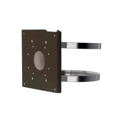 Кронштейн для крепления видеокамер на столб металлический Dahua DH-PFA156-B (черный)