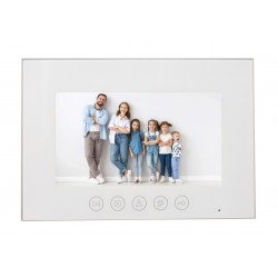 Відеодомофон 7" аналоговий з Wi-Fi модулем та доступом за QR-кодом Qualvision QV-IDS4783AW White