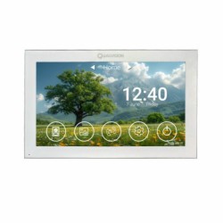 Відеодомофон 10" аналоговий з Wi-Fi модулем та доступом за QR-кодом Qualvision QV-IDS4A16W White
