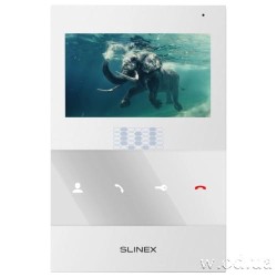 Видеодомофон аналоговый Slinex SQ-04M 4.3" White со слотом для карты памяти (белый)