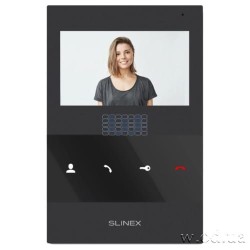 Видеодомофон аналоговый Slinex SQ-04M 4.3" Black со слотом для карты памяти (черный)