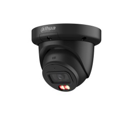 Купольная IP видеокамера черная 6 Мп (ИК + LED) Dahua DH-IPC-HDW3649QM-S-IL-Black с микрофоном (2.8 мм)