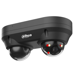Купольна IP-відеокамера з двома об'єктивами чорна 2 x 4 Мп (ІЧ + LED) Dahua DH-IPC-HDBW2449F-AS-E2-IL-Black (2.8 мм)