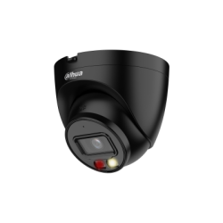 Купольна IP відеокамера чорна 2 Мп Dual Light (ІЧ+LED) Dahua DH-IPC-HDW2249T-S-IL-BE з мікрофоном (2.8 мм)