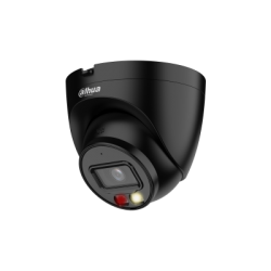 Купольная IP видеокамера 4 Мп Dahua DH-IPC-HDW2449T-S-IL-BE черная с двойной подсветкой и микрофоном (2.8 мм)