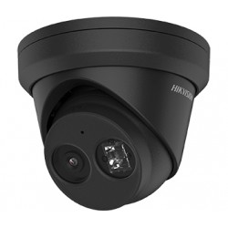 Купольная IP видеокамера с микрофоном 4 Mп AcuSense Turret Hikvision DS-2CD2343G2-IU black (2.8 мм) 
