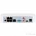 Сетевой видеорегистратор IP Smart 1U 4K NVR AI WizSense Dahua DHI-NVR2104-P-I с ИИ 4 канальный с PoE