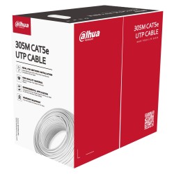Мережевий (LAN) кабель вита пара UTP CAT5e 4*2*0,51 для внутрішніх робіт Dahua DH-PFM920I-5EU-U (305 м)