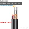 Комбінований коаксіальний кабель з живленням RITAR B100-RG59+2x0.5mm чорний