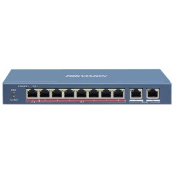 10-портовый неуправляемый коммутатор Hikvision DS-3E0310HP-E 8 портов PoE 110 Вт