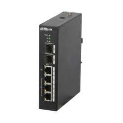 6-портовый управляемый коммутатор Dahua DH-PFS4206-4P-120 4 порта PoE 120 Вт (2 x SFP)