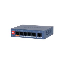 6-портовий керований комутатор Dahua DH-CS4006-4ET2GT-60 PoE (2 uplink порти 1000 Mbps, 4 порти PoE 60 Вт)
