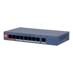 9-портовый управляемый коммутатор Dahua DH-CS4009-8ET1GT-110 PoE 110 Вт (1 uplink порт 1000 Mbps, 8 портов PoE)