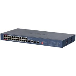 28-портовый гигабитный управляемый коммутатор Dahua DH-CS4228-24GT-375 PoE 375 Вт (2 х RJ-45, 2 х SFP, 24 х PoE) 1000 Mbps