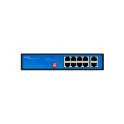 10-портовий некерований 100 Mbps комутатор Ewind EW-S1910CF-AP PoE 120 Вт (2 uplink порти, 8 портів PoE)