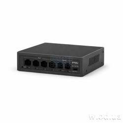 6-портовый неуправляемый коммутатор 100 Mbps IMOU SF106P 4 порта PoE 45 Вт