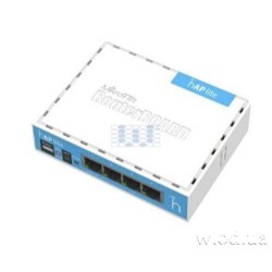 2.4GHz Wi-Fi точка доступа с 4-портами Ethernet MikroTik hAP lite (RB941-2nD)