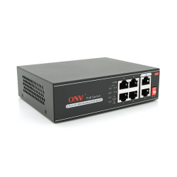 6-портовый неуправляемый коммутатор 100 Mbps ONV-H1064PLD 4 порта PoE 65 Вт