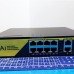 10-портовий некерований комутатор PoE Switch Utex UT-1010GB 120 Вт (2 uplink порти 1000 Mbps)