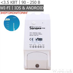 Умный Wi-Fi переключатель Sonoff Pow WiFi Switch с энергомониторингом